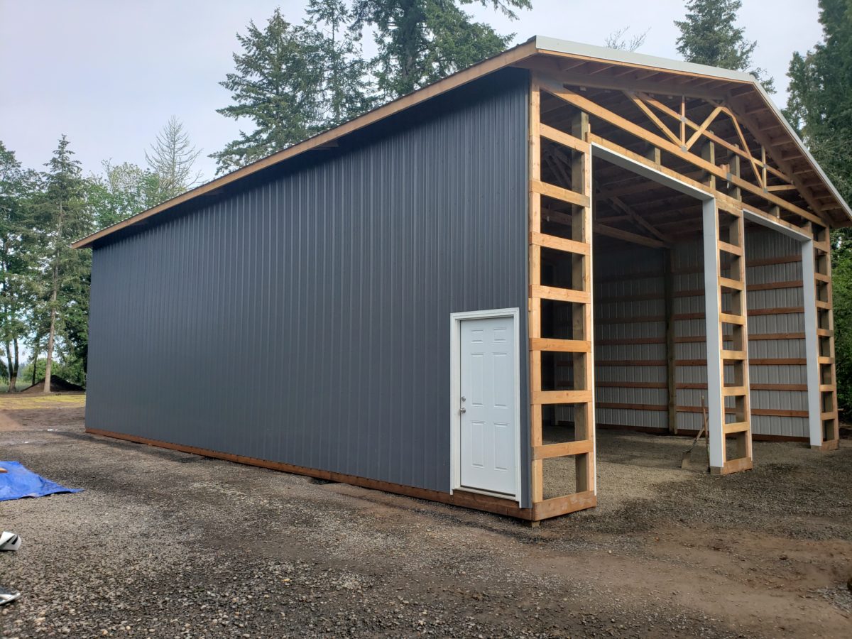 Constructing A Pole Barn Canby Builders Supply